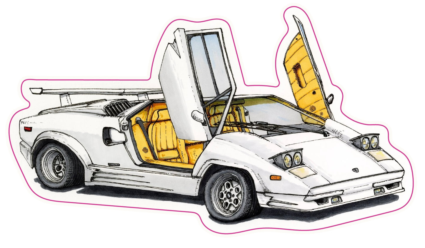 Lamborghini Countach Sticker