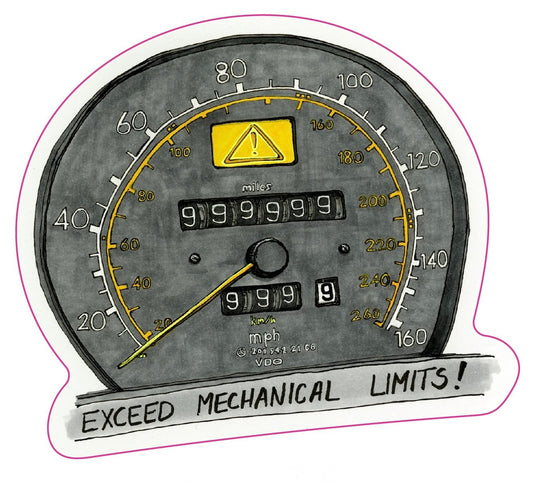 Exceed Mechanical Limits Sticker