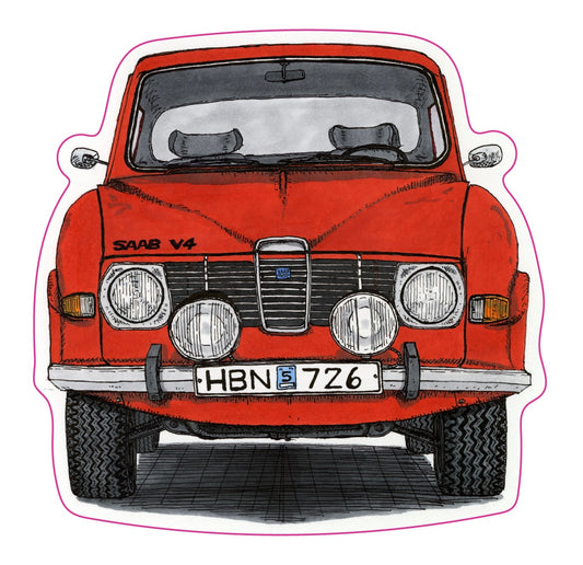 Saab 96 V4 Sticker