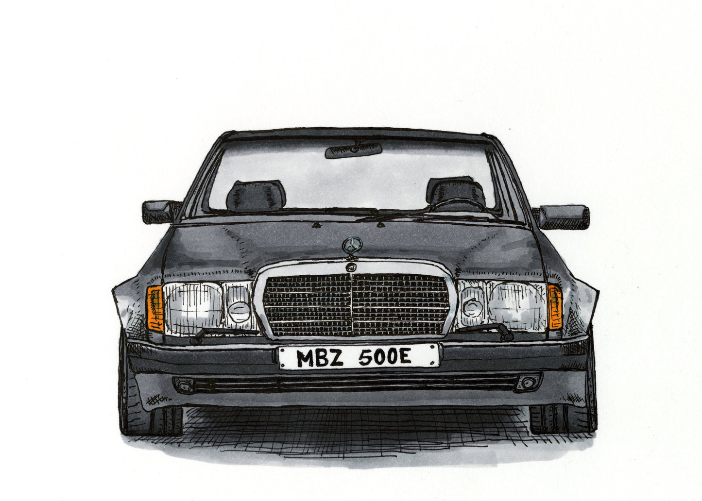 Mercedes 500E PRINT